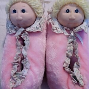 Vintage 1984 Cabbage Patch Kids girls slippers